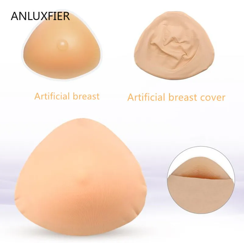 H4614 Women Bra Artificial Silicone Breast Set After Breast Cancer Surgery Mastectomy Fake Chest Breasts Wire Free Bras Lingerie