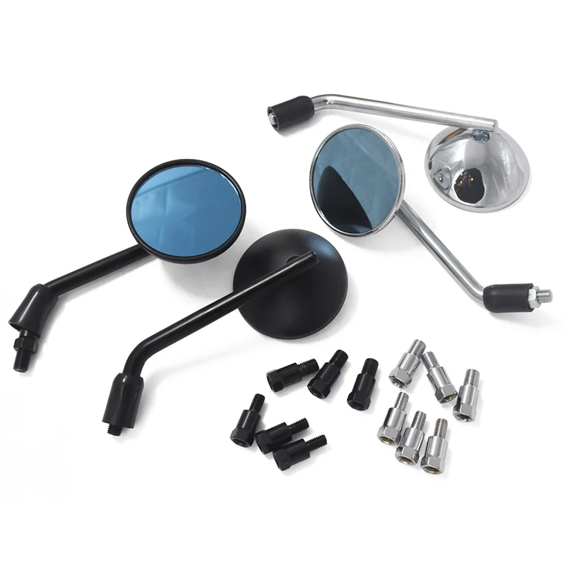 Универсальное винтажное мотоциклетное боковое зеркало заднего вида с покрытием