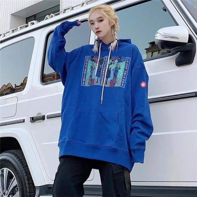 

22SS Personalized Portrait Printing Pure Cotton Oversize Cavempt Hoodies Men Women Cool Fashion Autumn Winter Viking Deadpool
