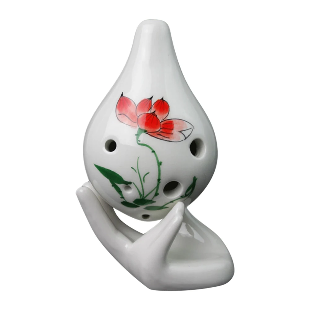 Окарина 6 отверстий короткий рот керамический C Ключ музыкальный инструмент