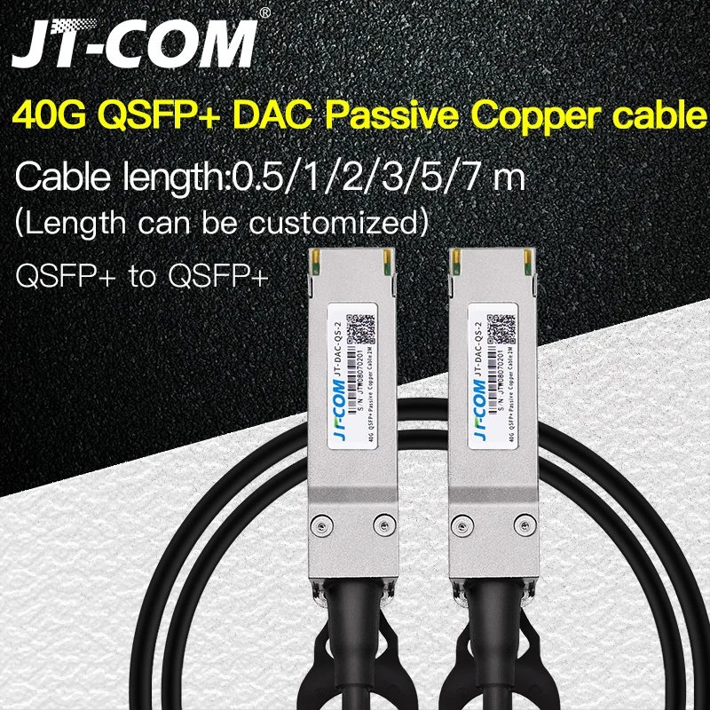 

Кабель 40G QSFP + к QSFP + DAC, 0,5 м, 1 м, 2 м, 3 м, 5 м, 7 м, пассивное прямое подключение, медный кабель Twinax для Huawei, Cisco, Dell Juniper