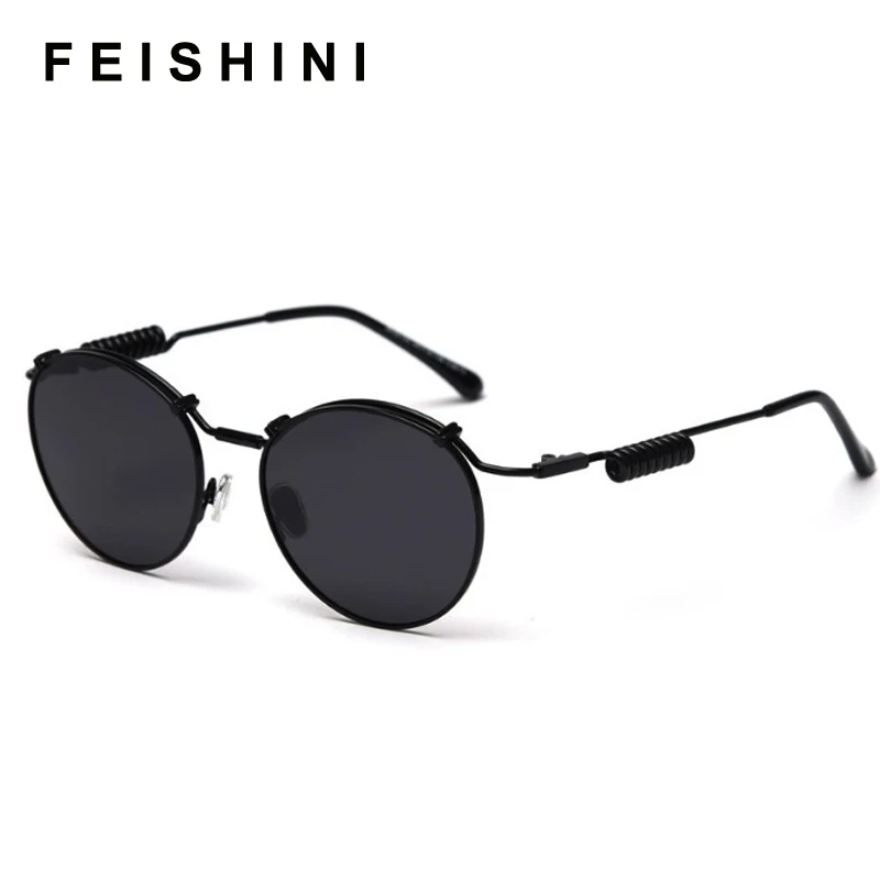 Фото Солнцезащитные очки FEISHINI в стиле звезд для мужчин и женщин овальные брендовые