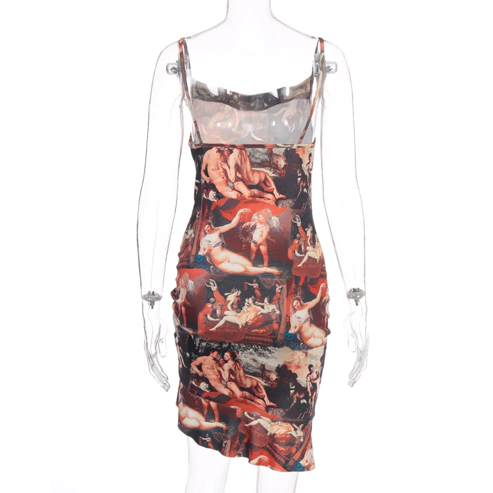 Женский сетчатый прозрачный короткий сарафан без рукавов элегантное пляжное