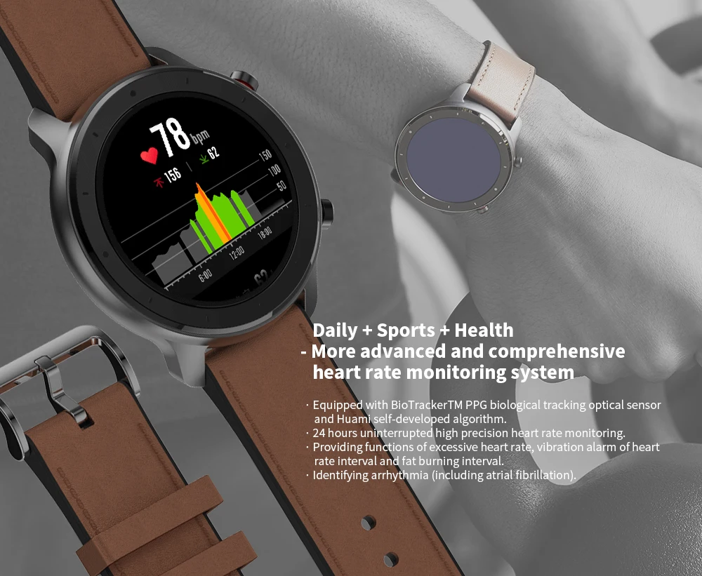Глобальная версия Huami Amazfit GTR 42 мм умные часы водонепроницаемые умные часы 24 дня 42 мм gps и ГЛОНАСС сердечный ритм для Android IOS