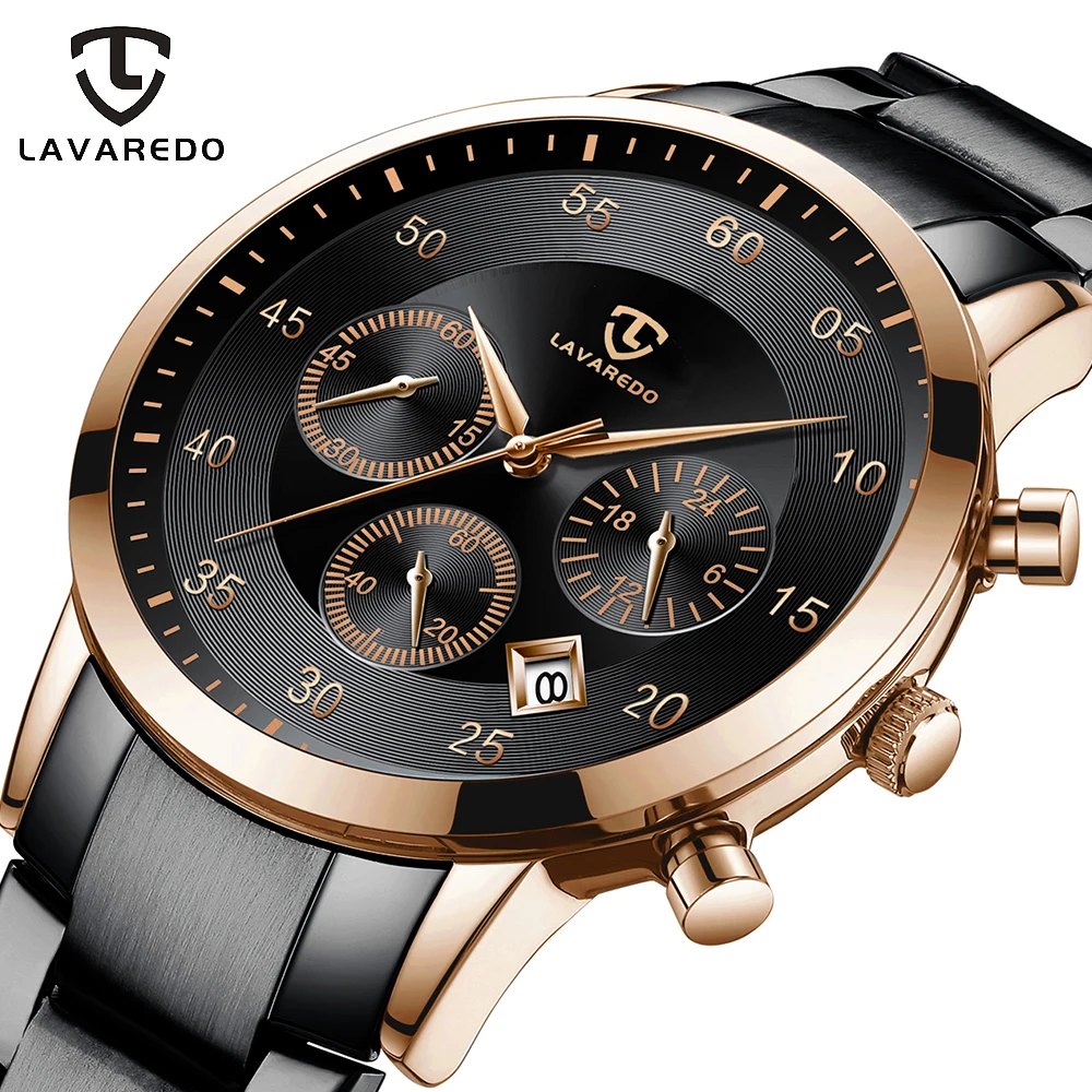 Lavaredo Топ люксовый бренд креативный Бизнес Кварцевые полностью из нержавеющей