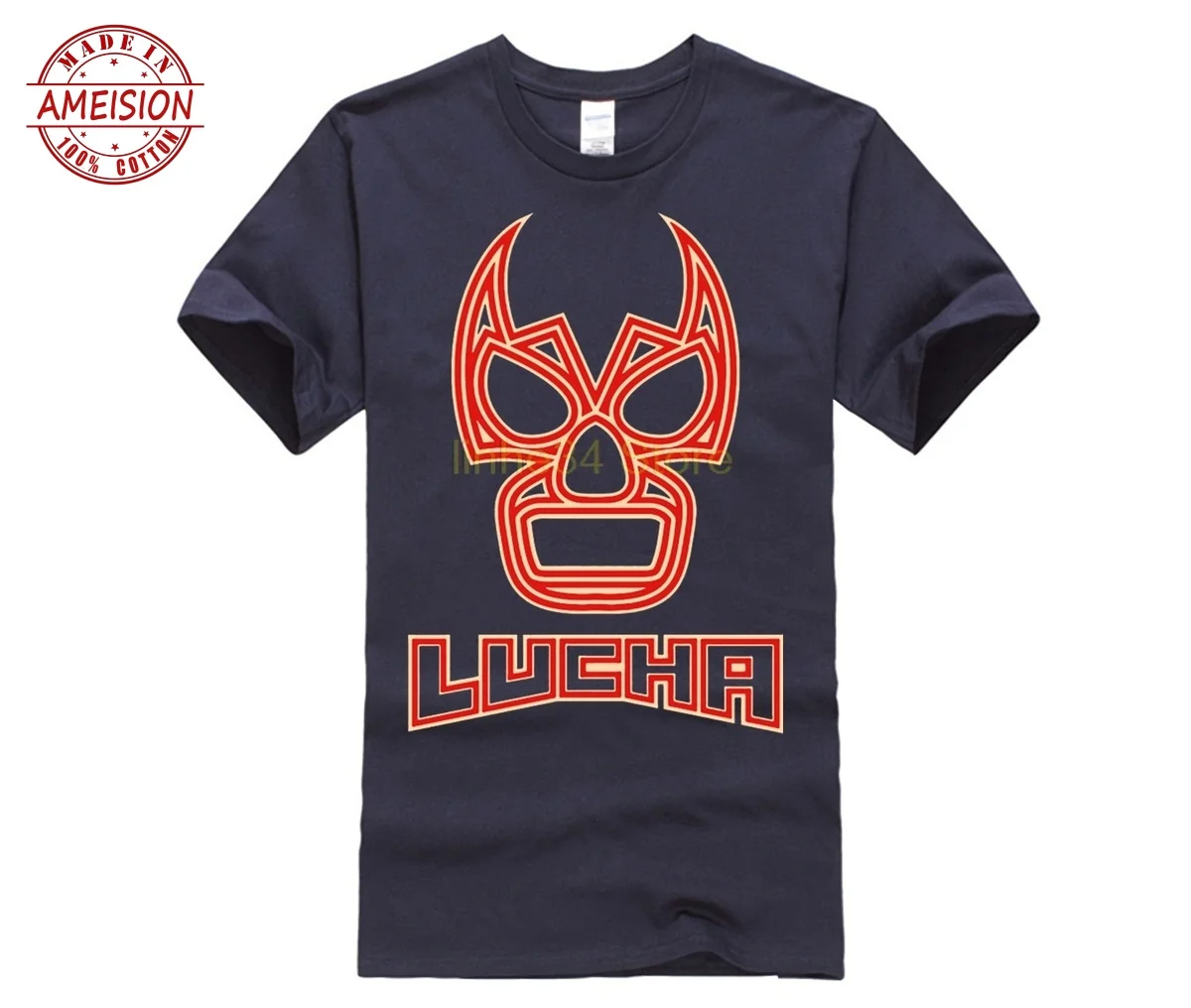 Простая онлайн футболка магазин 2019 Lucha Libre Mask T Shirt Wrestling WWF мексиканский Бойцовский