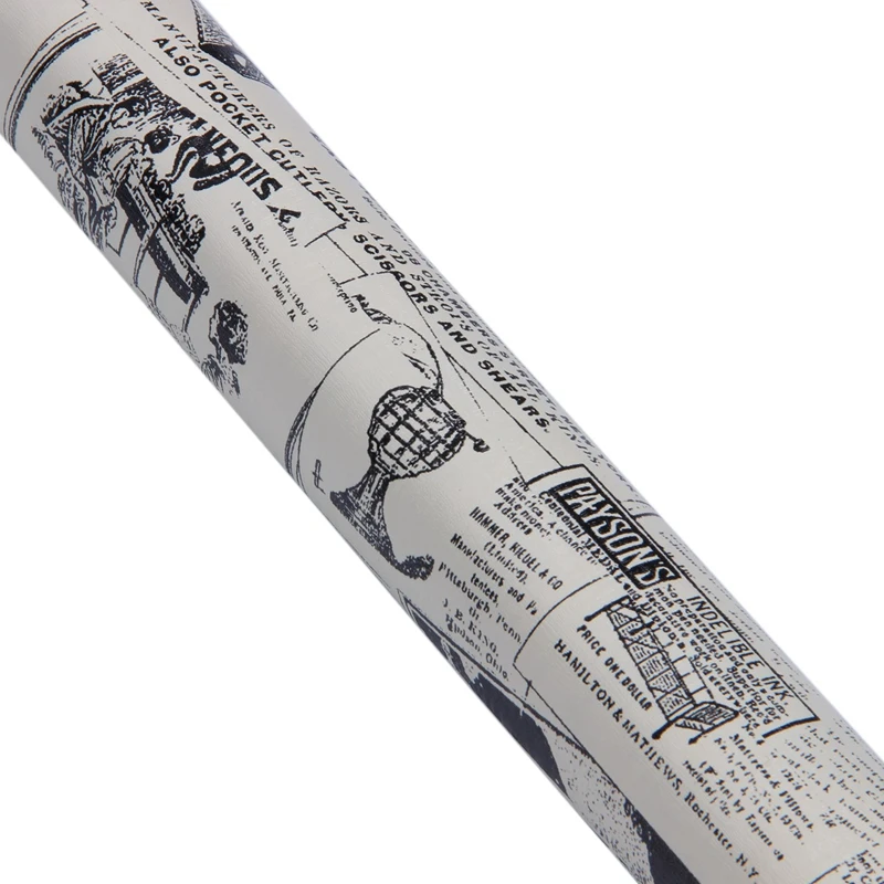 3D Ретро стерео имитация газетный рисунок водонепроницаемые наклейки на стену