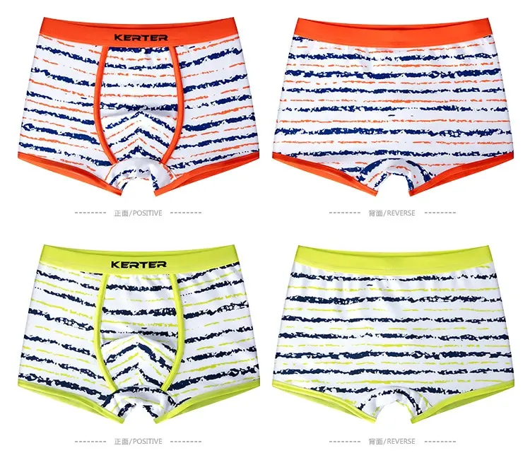 Нижнее белье из 100% хлопка для мальчиков 4 шт. высококачественные летние боксеры
