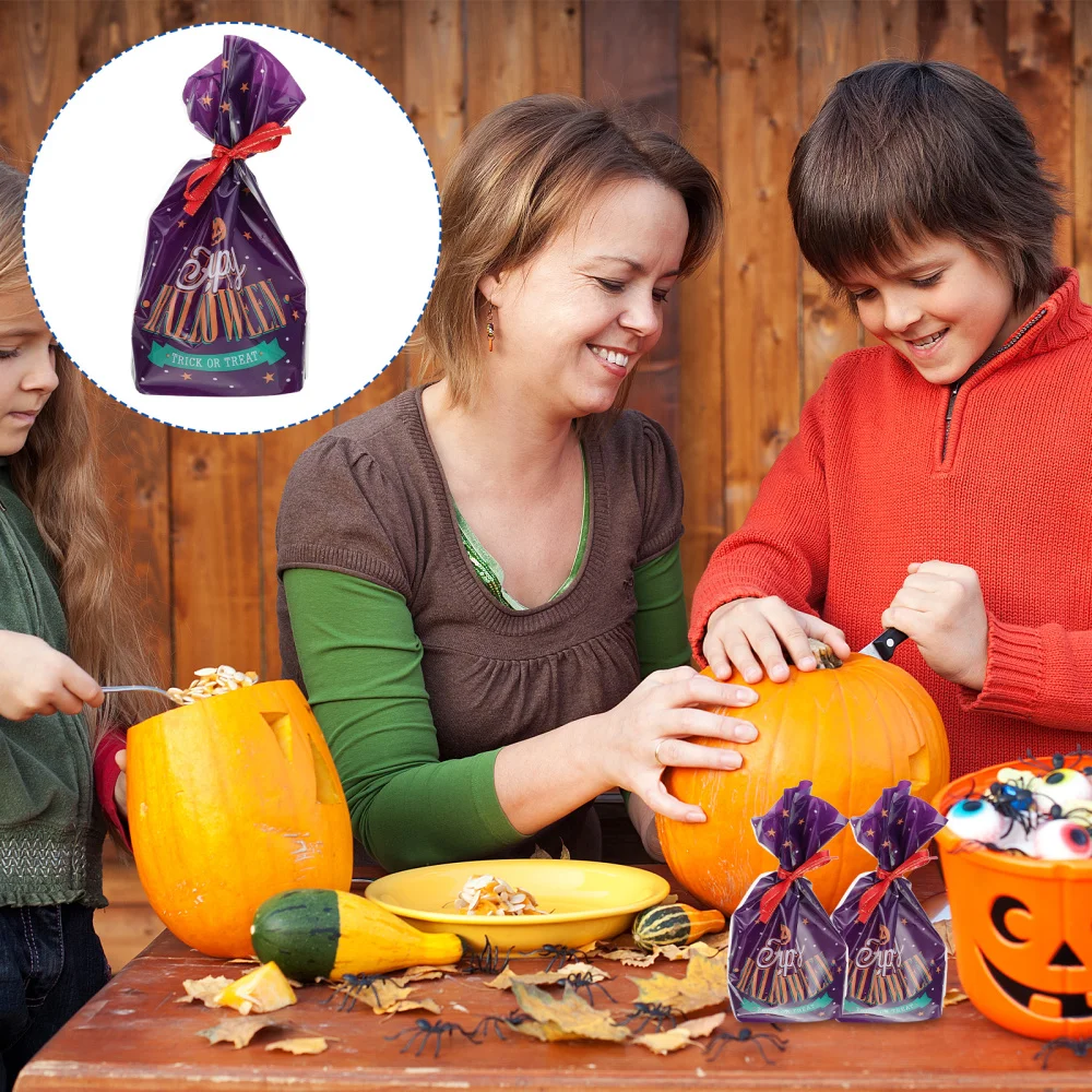

50Pcs Theme Portable Candy Pouch Pumpkin Candy Bag Party Gift Bags