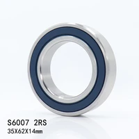 2pcs s6007rs bearing 356214 mm abec 3 440c stainless steel s 6007rs ball bearings 6007 stainless steel ball bearing