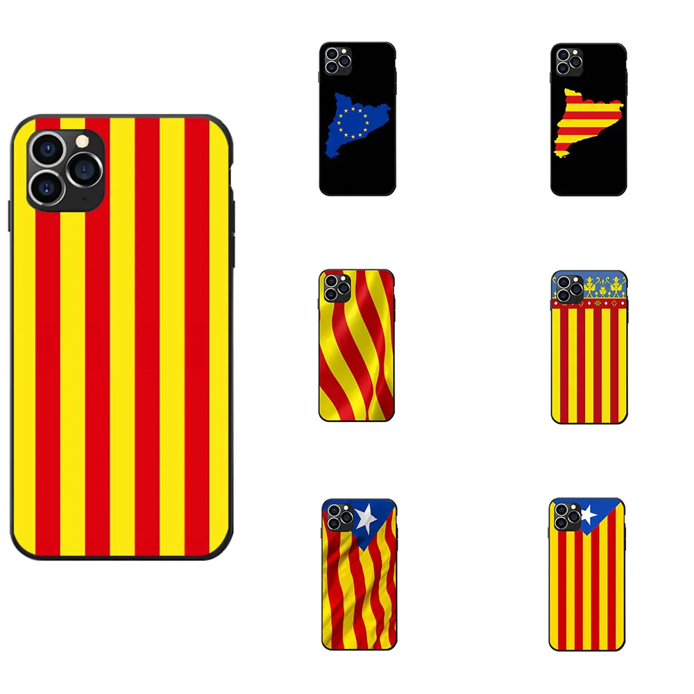 Мягкие чехлы на заднюю панель из ТПУ с изображением флага Каталонии для REDMI 5 6 7 8 T A