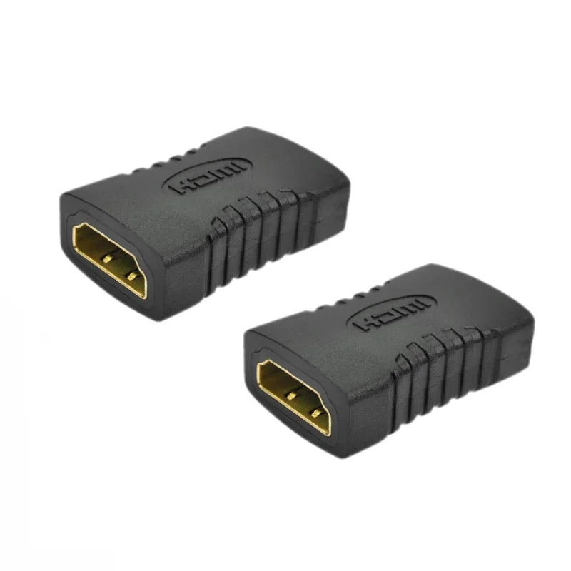 10 шт./лот высококачественный черный 1 4 в HDMI разъем мама кабель удлинитель адаптер