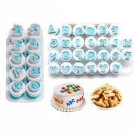 cookie stamp cake alphabet number biscuit cutter lowercase uppercase letter mold fondant decorating tools alphabet stamps