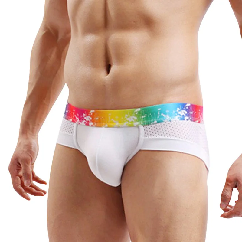 

Man's Underwear Men's Panties Sexy Fashion Color Wide Edge Men's Briefs Mesh Modal Low Waist Boxers Breathable Man Underpants