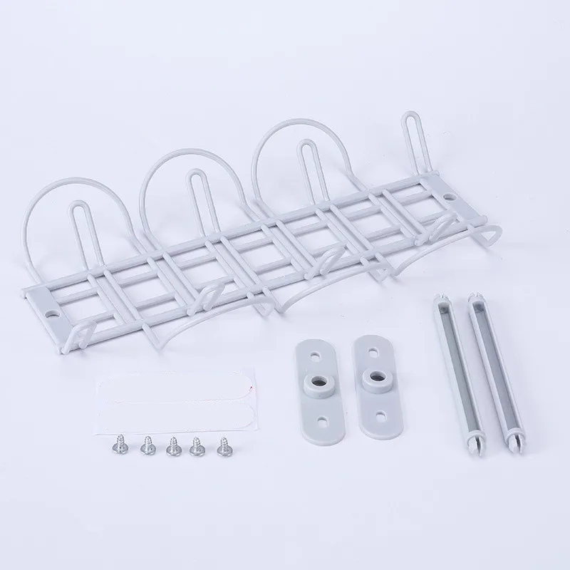 

Shelf Adhesive Strong Hanging Basket Socket Storage Household Accessory Rack Plug Holder Table Bottom Power Cable Wire Organizer