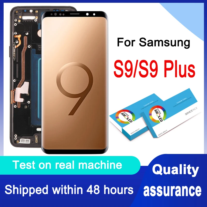 Оригинальный Super AMOLED дисплей для Samsung Galaxy S9 SM-G960 LCD Plus SM-G965 сенсорный экран