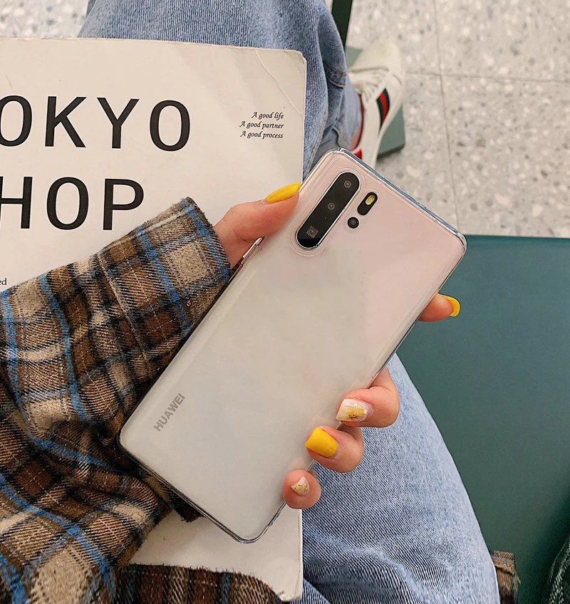 TPU Custom name shell letters TPU Soft Phone Case for Huawei P8 P9 P10 P20 P30 Lite Pro Mate10 Mate 20 Mate 30pro cover - Color: TPU
