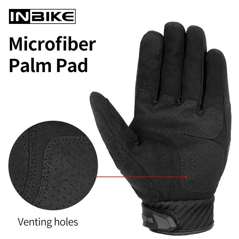 Перчатки INBIKE мужские мотоциклетные дышащие митенки для мотокросса сенсорный