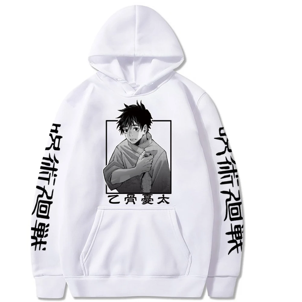 

Женская толстовка с капюшоном в стиле Харадзюку, популярный пуловер с аниме-принтом ююютсу, кайшэнь, Юта оккотсу, мужские повседневные свит...