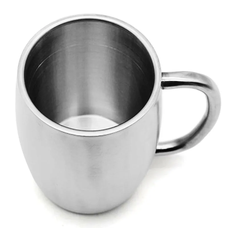 Silver OBR 14 унций 400 мл кофейная кружка из нержавеющей стали пивная чашка с двойными стенками Термокружка винный стакан кружки для путешествий для чая кофейная чашка мелкий мул - Цвет: Silver