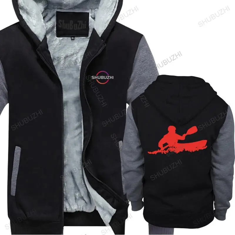 

men's brand winter hoodies coat brand sweathsirt Clothing Keep Calm and Kayak mens cotton vintage style hoody winter jacket