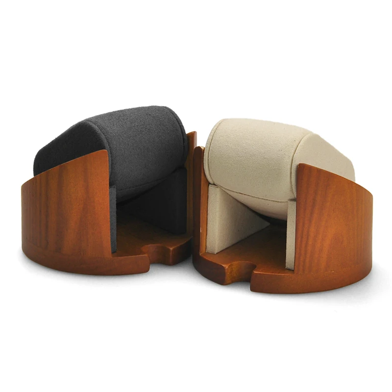 Деревянная витрина для часов Oirlv с подушкой коробка ювелирных изделий органайзер