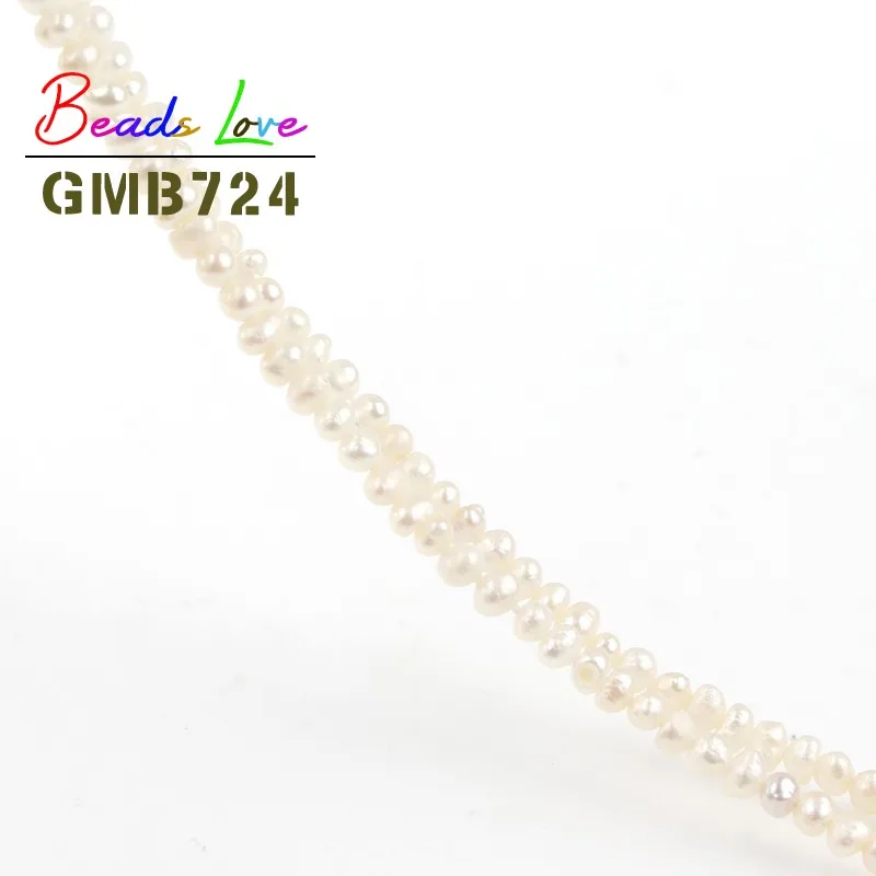2 5-3 мм натуральный круглый белый пресноводный жемчуг бусины для рукоделия
