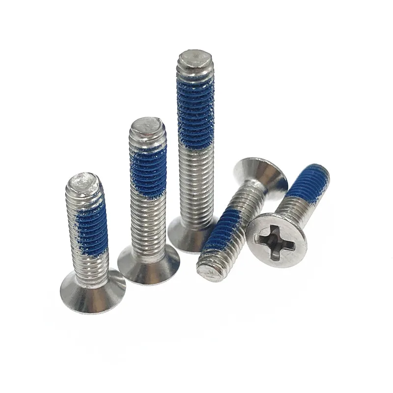 

Phillips flat head machine pan head bolts metric anaerobic screw lock glue anti-corrosion steel wire seal anti-tamper screw