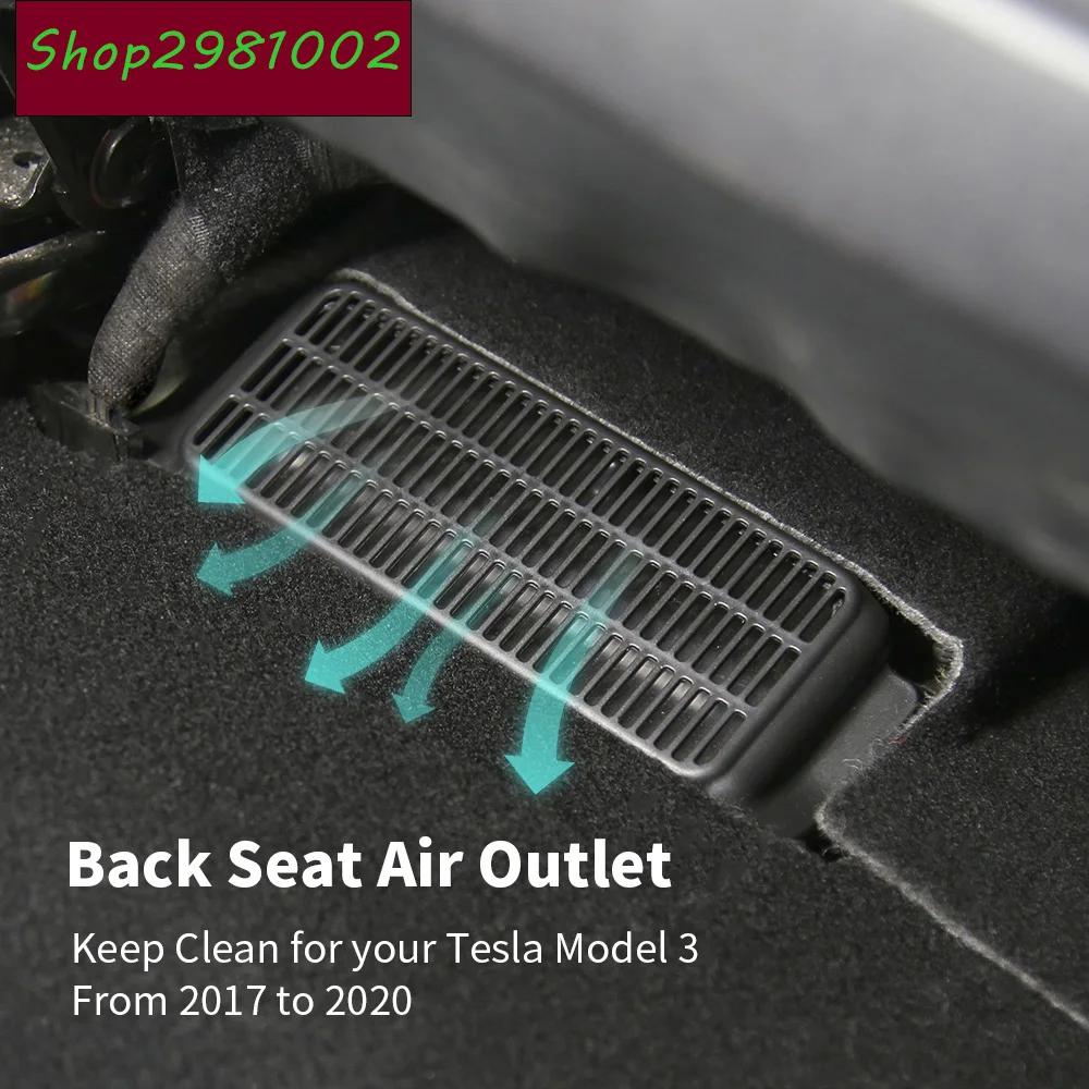 

2 шт., автомобильный чехол для вентиляционного отверстия Tesla Model 3 2017-2020