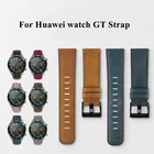 Ремешок кожаный для Huawei watch GT22ePro, браслет для samsung Galaxy watch 3 4546 мм Amazfit Pace Gear S3 frontier, 22 мм