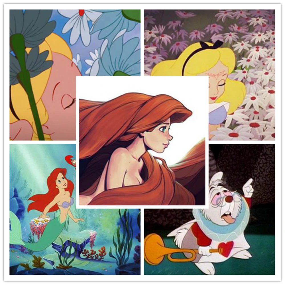 

Настенная картина Disney «Алиса в стране чудес», настенные постеры и принты в скандинавском стиле для украшения гостиной