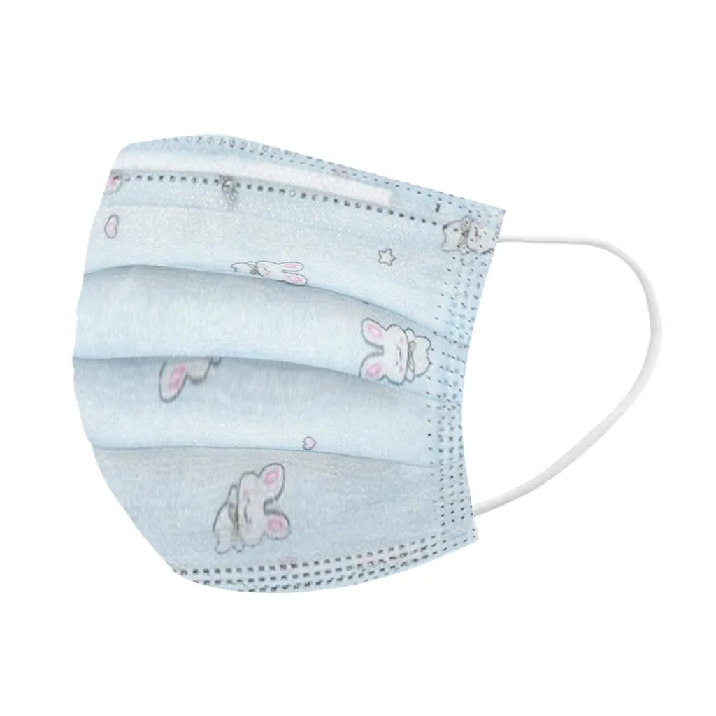 10 шт. детские одноразовые Защитная маска для лица девочек Kawaii с принтом милого