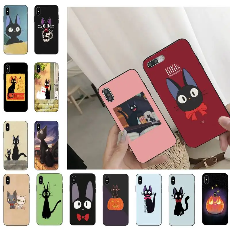 

Kikis Delivery Service cat Phone Case For iPhone 11 8 7 6 6S Plus 7 plus 8 plus X XS MAX 5 5S XR 12 11 Pro max se 2020 Cover