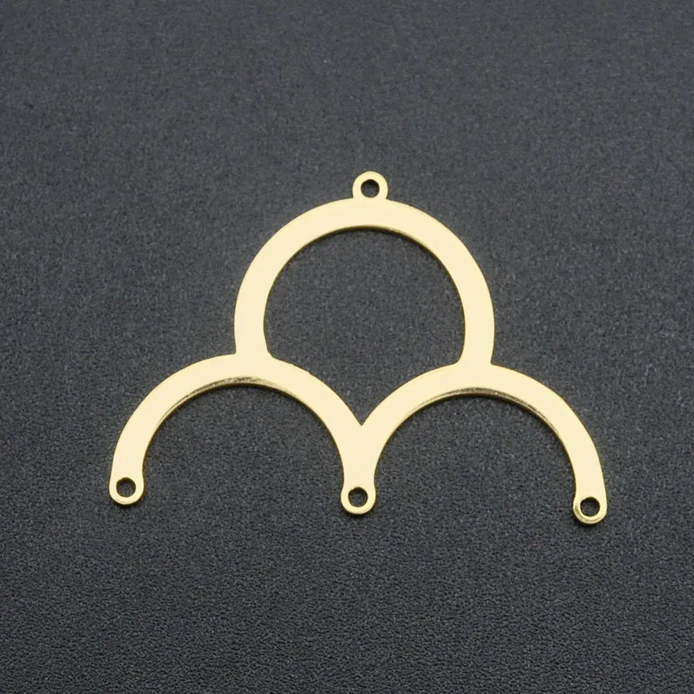 

5pcs/lot 100% Stainless Steel Gold Geometric Charm DIY Earring Connectors Findings Pendant Wholesale OEM Order Accepted