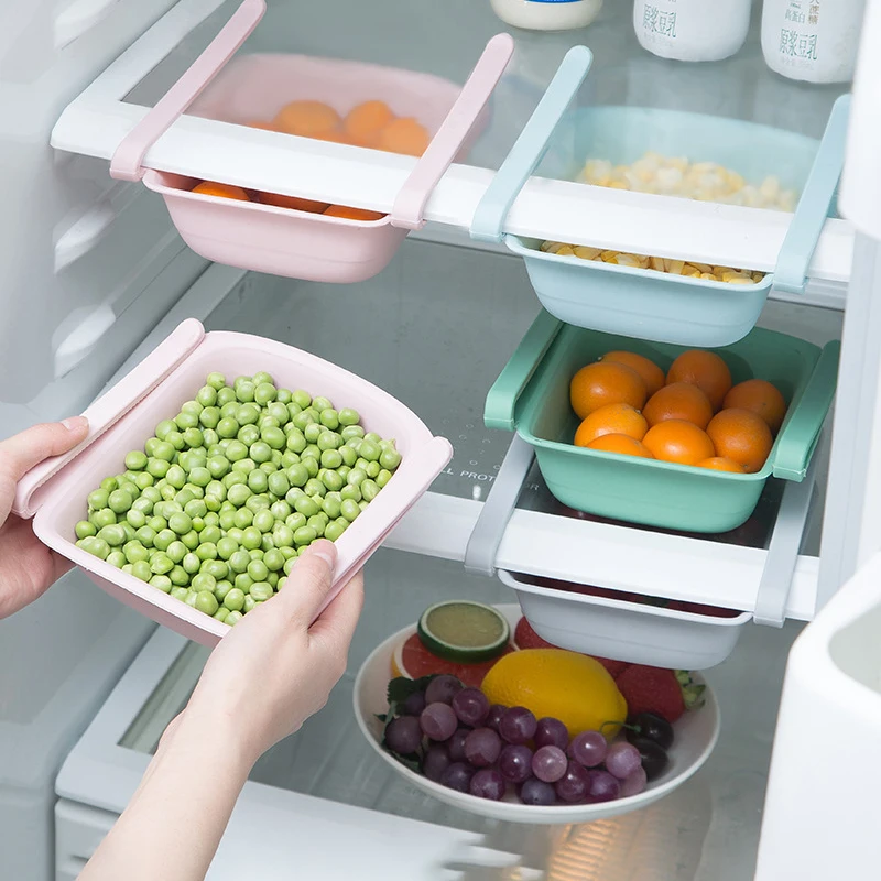 

Ящик для хранения в холодильнике, стеллаж для фруктов, кухонные органайзеры, органайзеры для хранения пищевых контейнеров, коробки