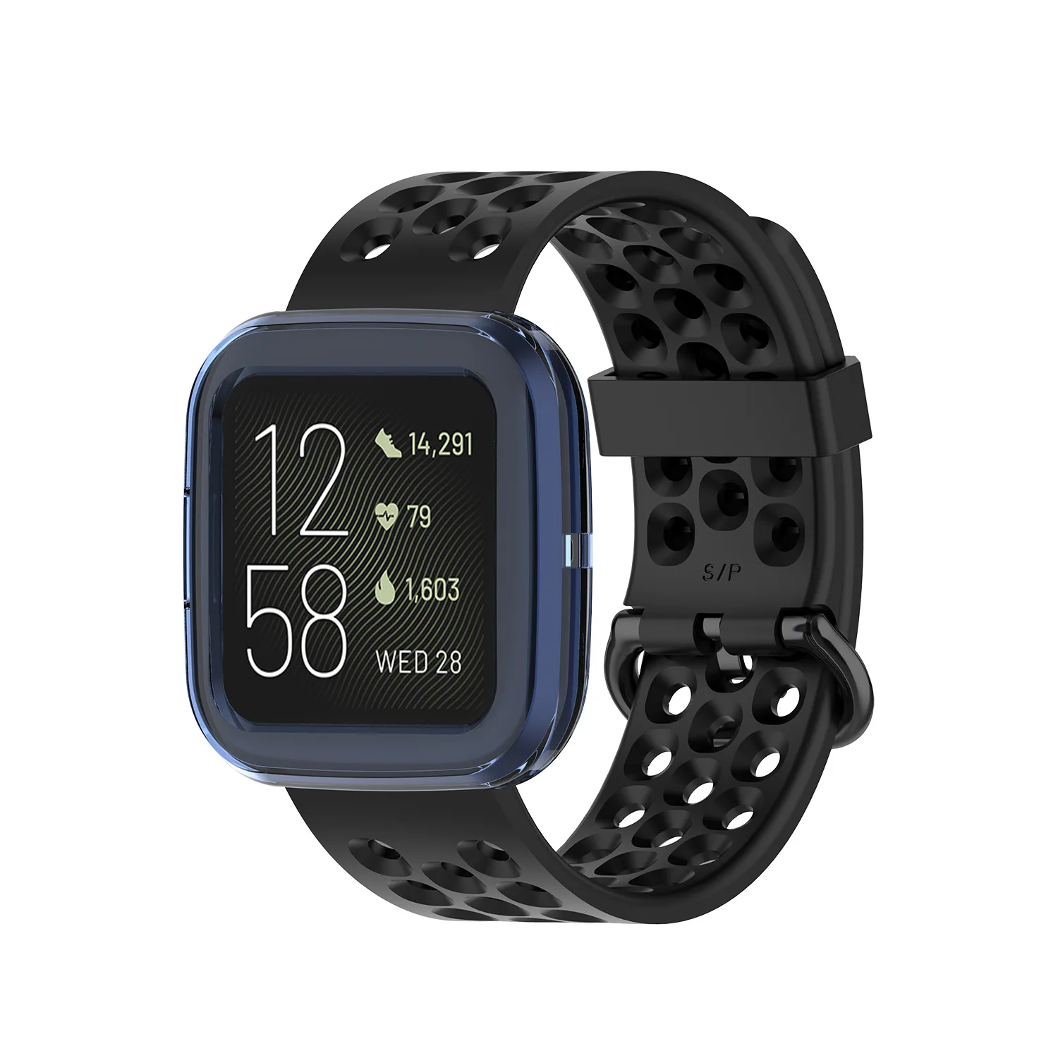 100 шт./лот прозрачный силикон чехол для Fitbit Versa 2 Смарт часы защитный чехол Сменные аксессуары ремешок для часов 6 цветов