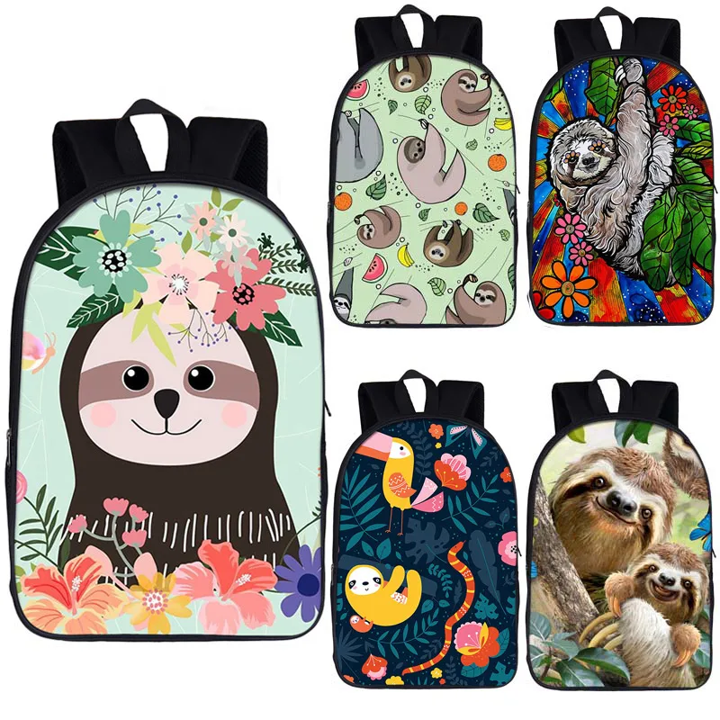 

Funny Animal Sloth Print Backpack for Teenager Boy Girls School Bag Laptop Backpack Women Rucksack Causal Daypack Kids Book Bag