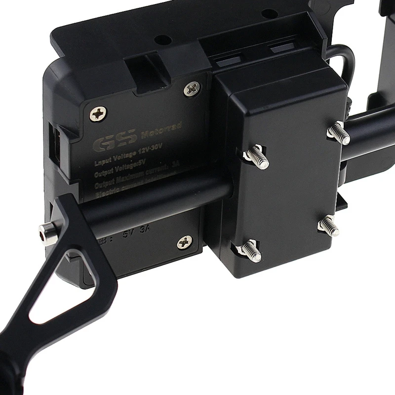 

Motorcycle Phone Mount GPS Navigation Bracket Windshield Holder with Charging Case for Yamaha XMAX 300 XMAX300 X MAX 300