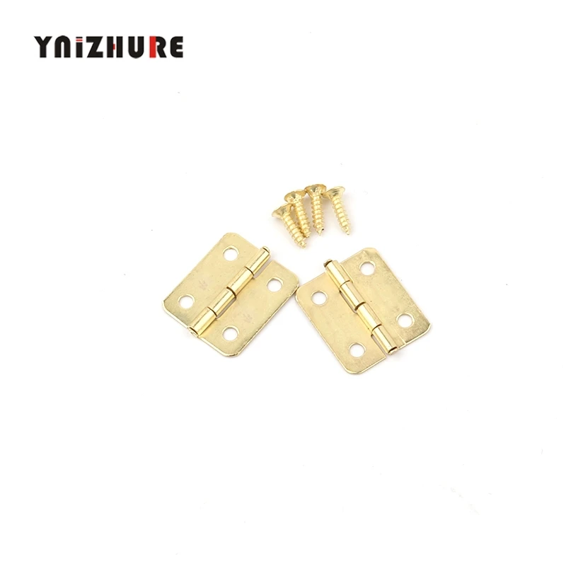 100 шт. 18*16 мм желтые металлические шкафы декор с 4 отверстиями украшение мебели