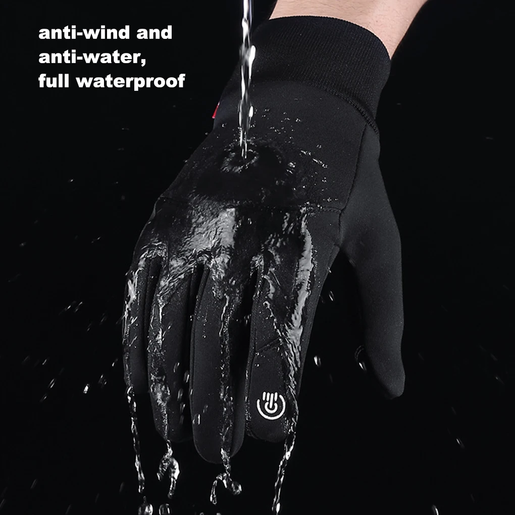 

New Autumn Winter Men Women Gloves Touch Cold Waterproof Windproof Gloves Outdoor Sports Warm Thermal Fleece Running Ski Gloves