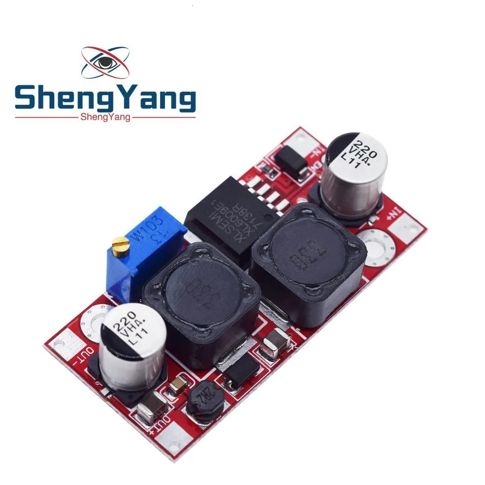 ShengYang 1 шт. повышающий понижающий DC-DC Регулируемый понижающий преобразователь XL6009 модуль питания 20 Вт 5-32 В до 1,2-35 в