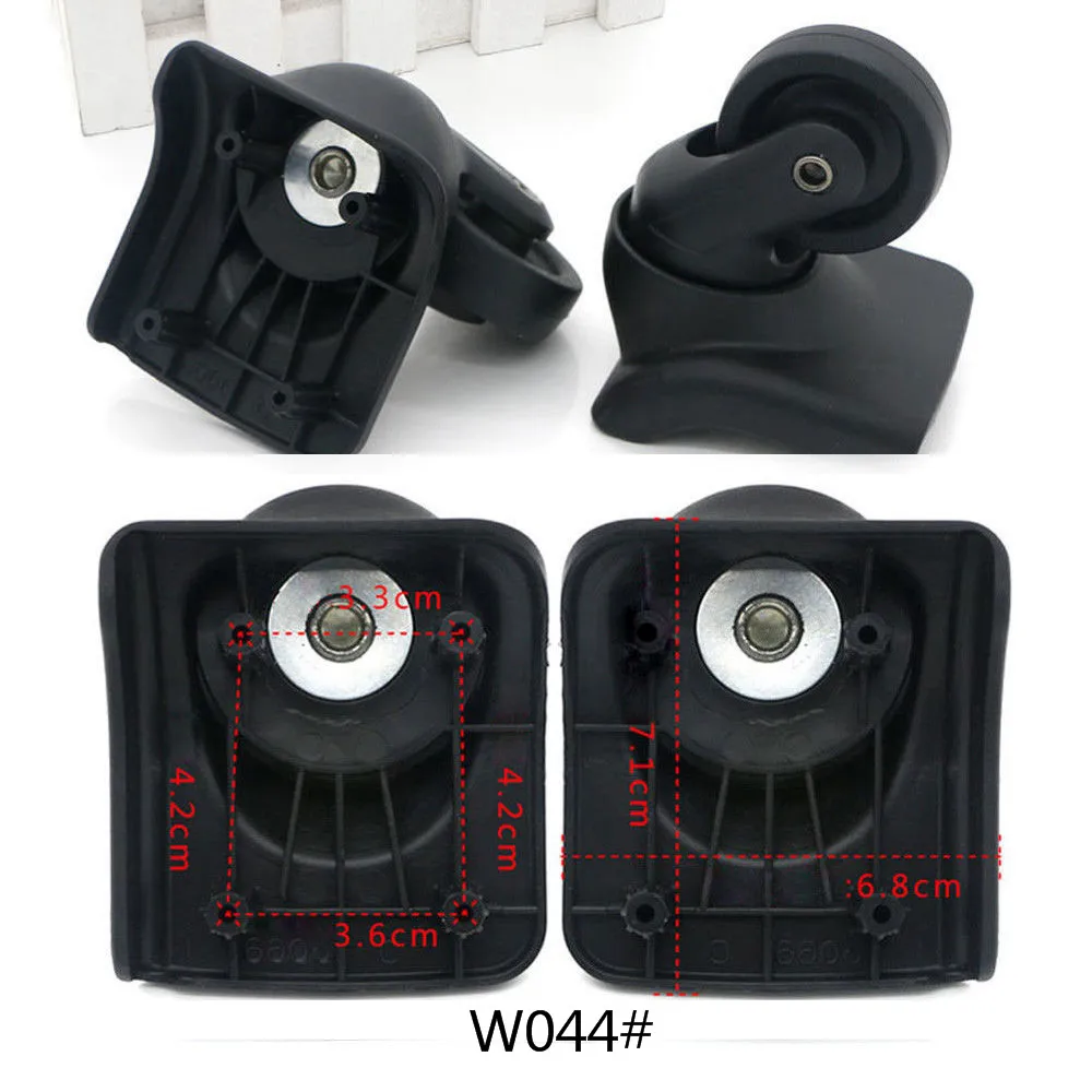 w044 Left Right 2pcs 1 пара GUGULUZA Замена багажного колеса ремонт чемодан сумка Запчасти Спиннер колеса ролики для путешествий таможенная коробка - Цвет: w044 Left Right 2pcs