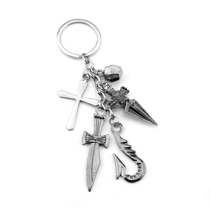 

Anime Hunter X Hunter Keychain Cosplay Trinkets Kurapika Rat Costume Props Key Rings Men Women Weapon Key Holder Gifts