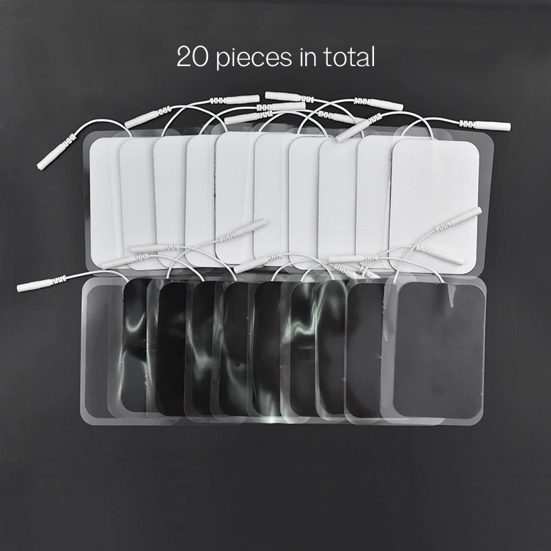 20 шт. нетканые массажные гелевые накладки многоразовые электроды 2 мм для EMS