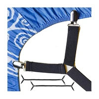 2pcsset eight edges bed sheet holder sofa cushion clips non slip buckle stainless steel nylon adjustable
