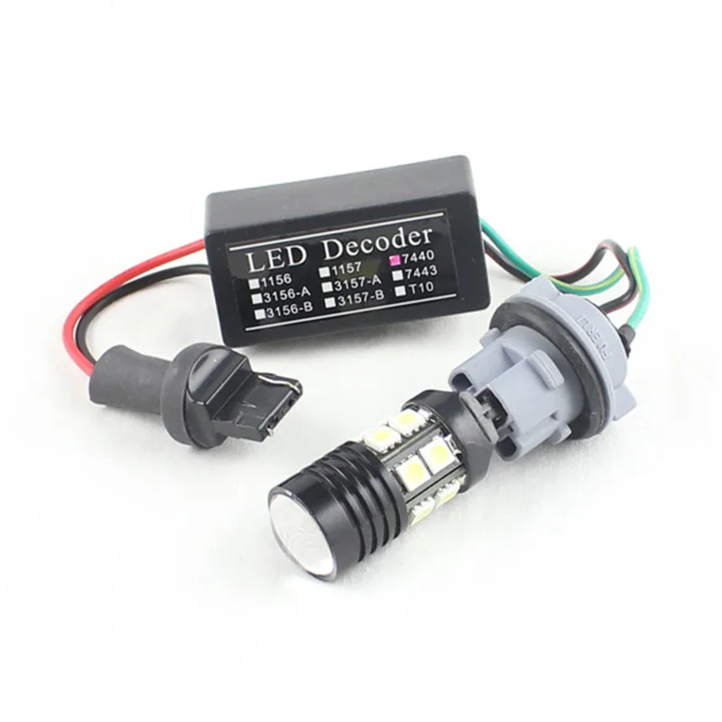 Rockeybright 2 шт. T20 7440 7443 светодиодный Ошибка CAN-шина с компенсатором помех нагрузочный резистор Hyper флэш-декодер 12V