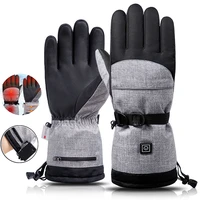 electric heating gloves snowmobile snowboard ski gloves snow mittens windproof waterproof warm men women snowboarding skiing