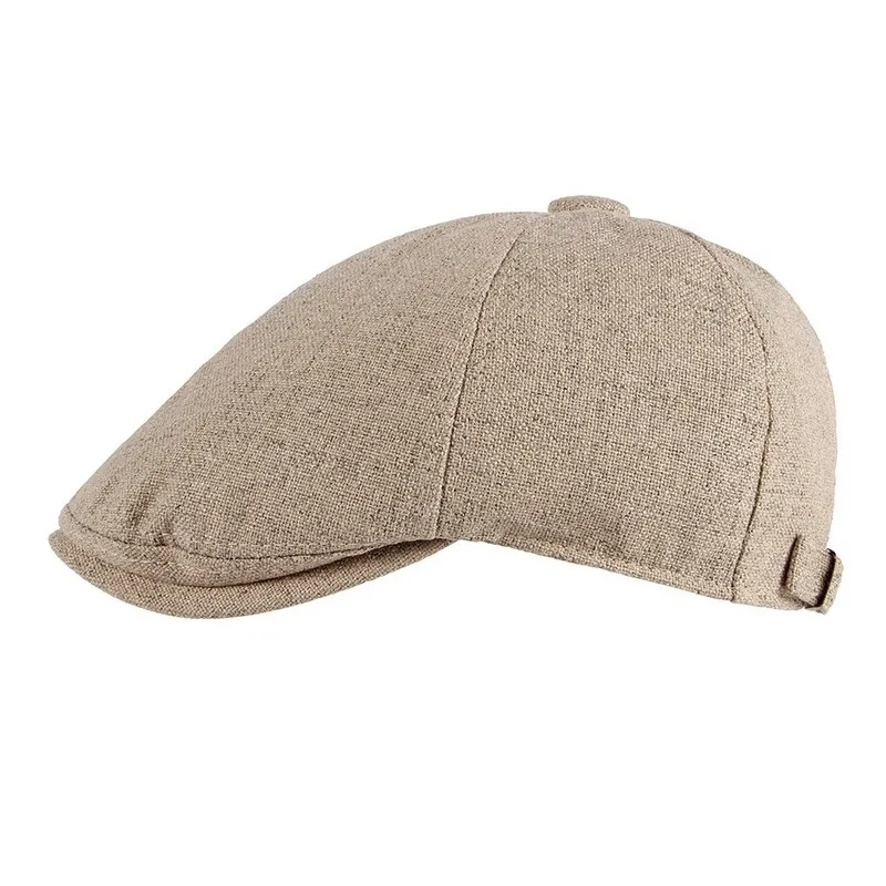 

Кепка-берет в британском стиле для мужчин и женщин, льняная Кепка в стиле ретро, Повседневная