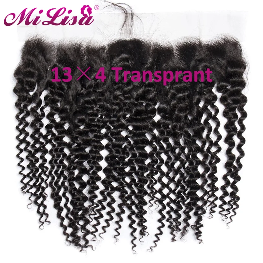 

HD Lace Frontal Closure Human Hair closure Hair Extension Hair For Tress Doll Kinky Curly Lace Frontal 13x4 Lace Frontal Closure
