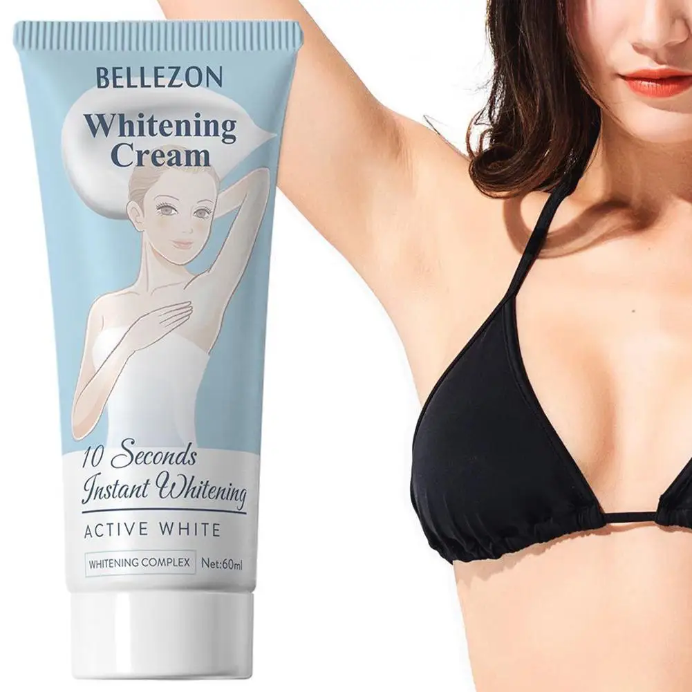

10 Seconds Instant Whitening Cream Underarm Armpit Cream Private Cream Knees Whitening Parts Legs Body Whitening Antiperspi K0L6